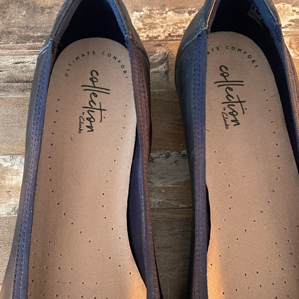 Womens Flat Shoe, blue, Clarks